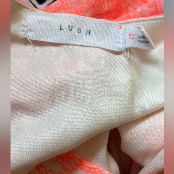 Lush Coral Pink Paisley Dress - Picture 6 of 6